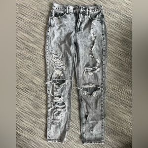 American Eagle, size 0, Distressed Mom jeans